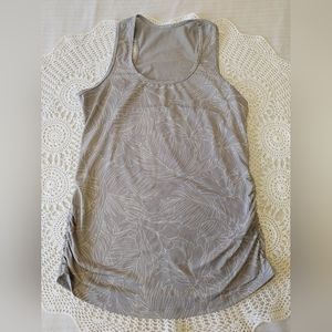 Gray Floral Tank Top